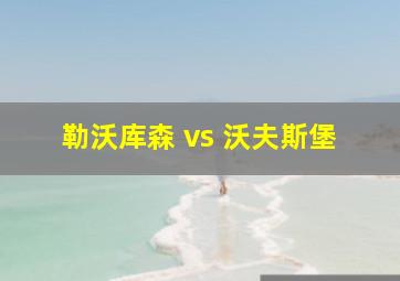 勒沃库森 vs 沃夫斯堡